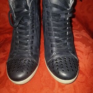 Black Ankle Boots with White Soles